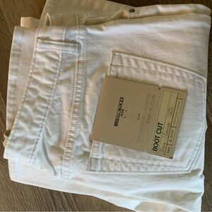 Women's White Jeans Gab boot cut